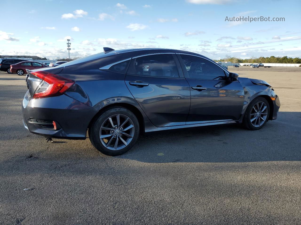 2019 Honda Civic Ex Черный vin: 19XFC1F33KE214290