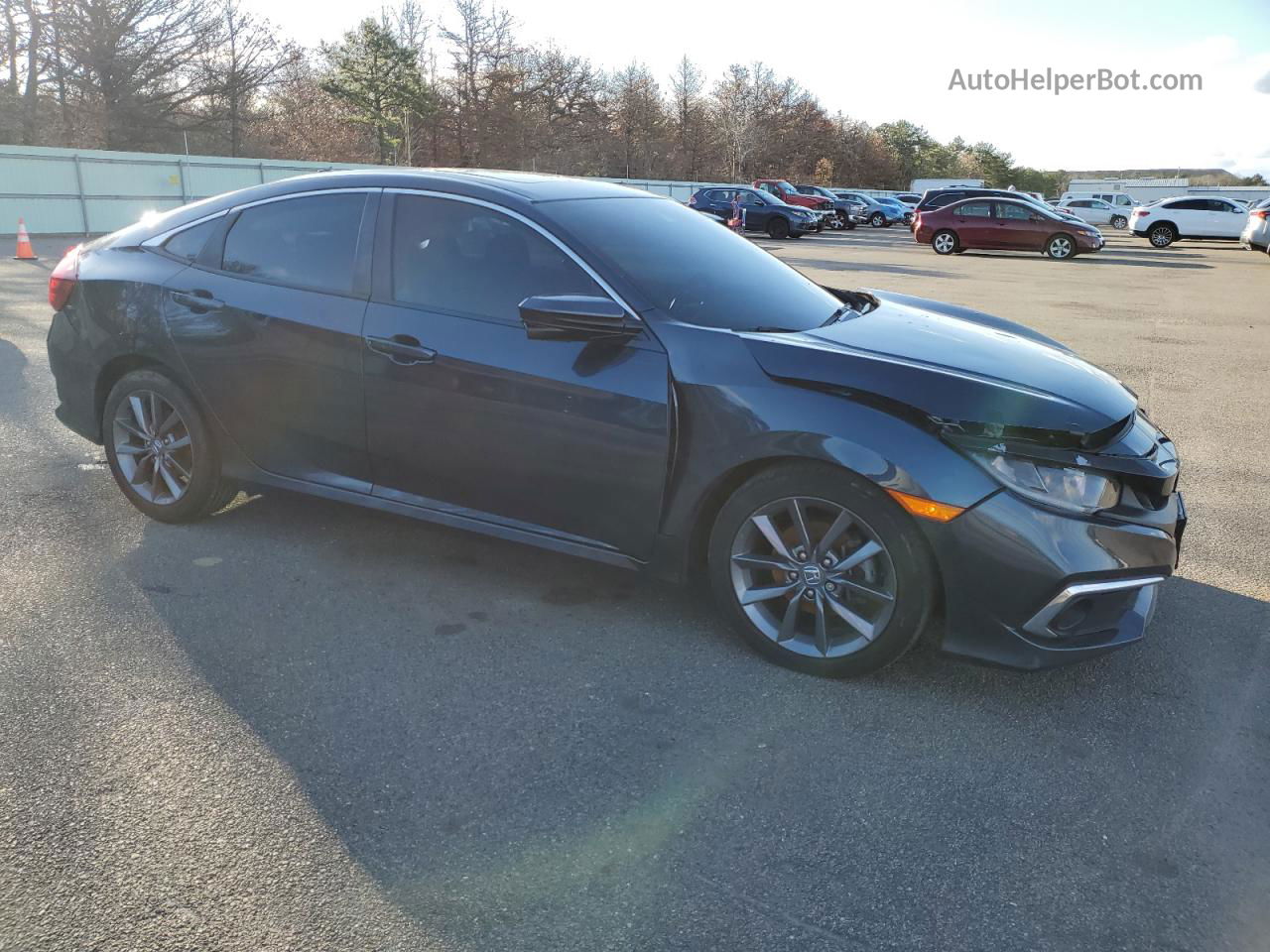 2019 Honda Civic Ex Black vin: 19XFC1F33KE214290