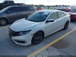 2020 Honda Civic Ex  White vin: 19XFC1F33LE008579