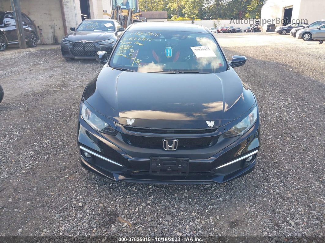 2020 Honda Civic Ex  Black vin: 19XFC1F33LE204358