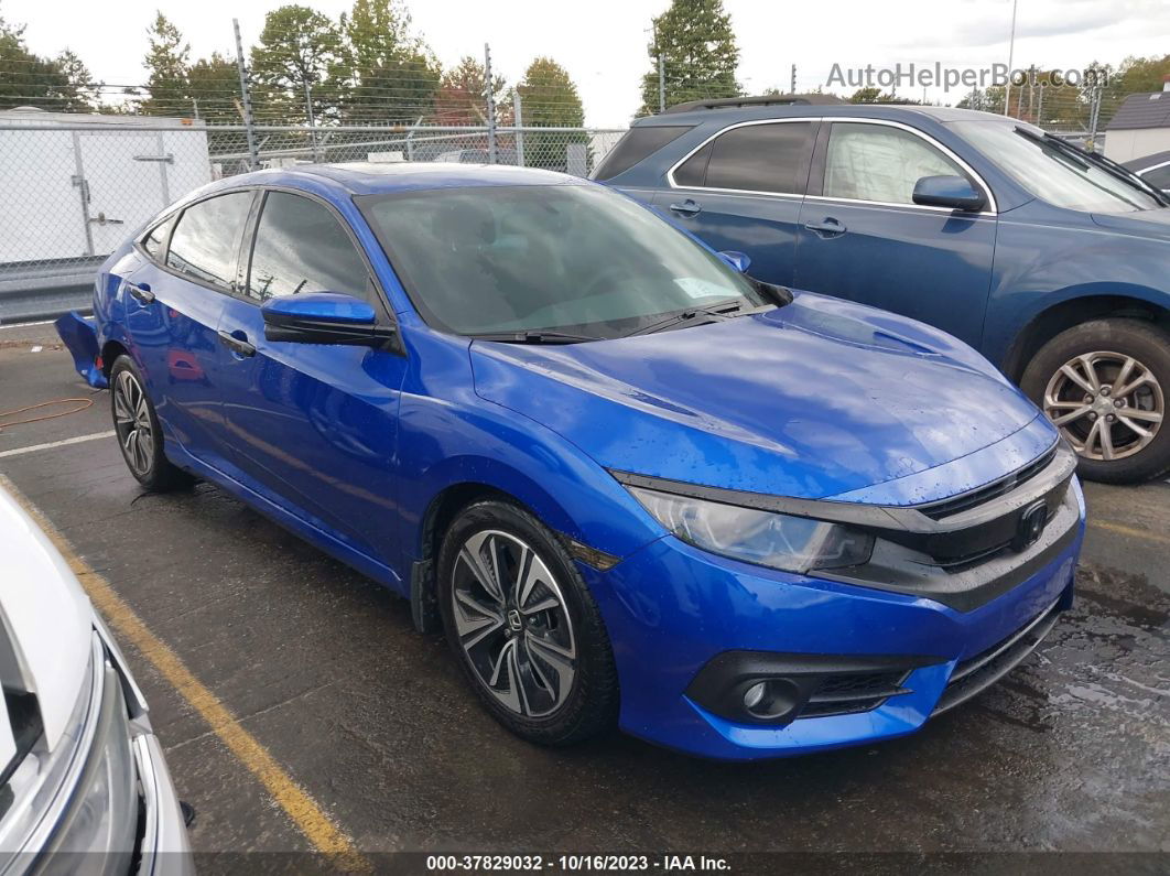 2016 Honda Civic Sedan Ex-t Синий vin: 19XFC1F34GE005020