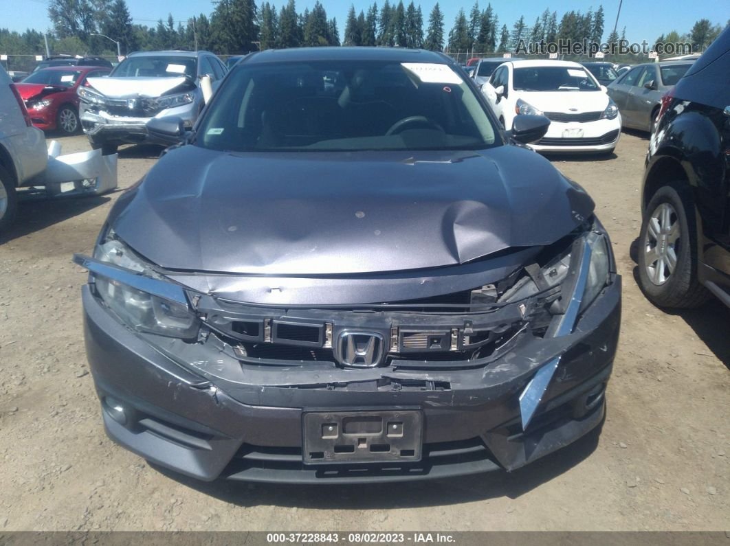 2016 Honda Civic Sedan Ex-t Gray vin: 19XFC1F34GE005809