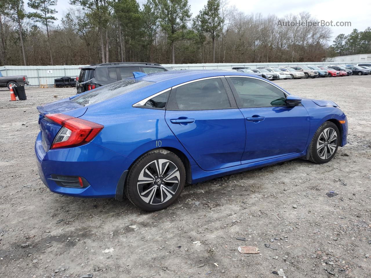 2016 Honda Civic Ex Синий vin: 19XFC1F34GE017684