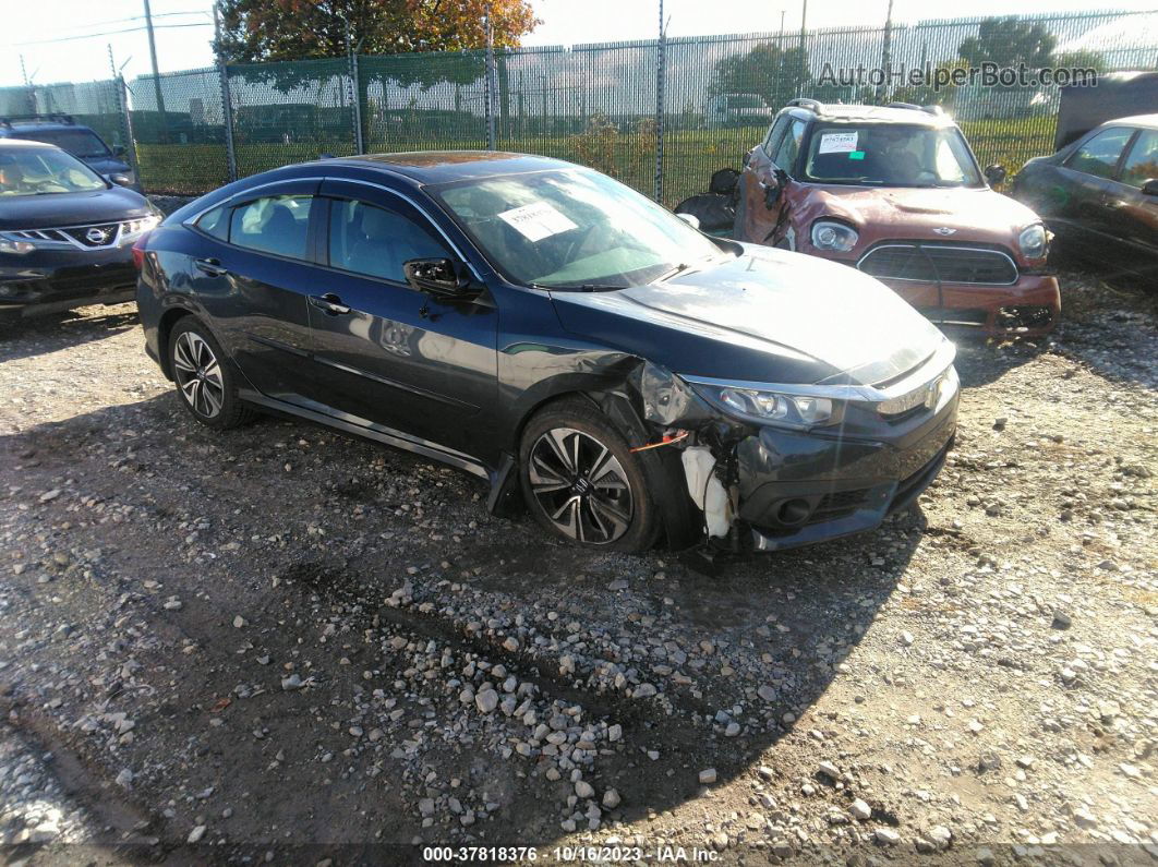 2016 Honda Civic Sedan Ex-t Темно-синий vin: 19XFC1F34GE220168