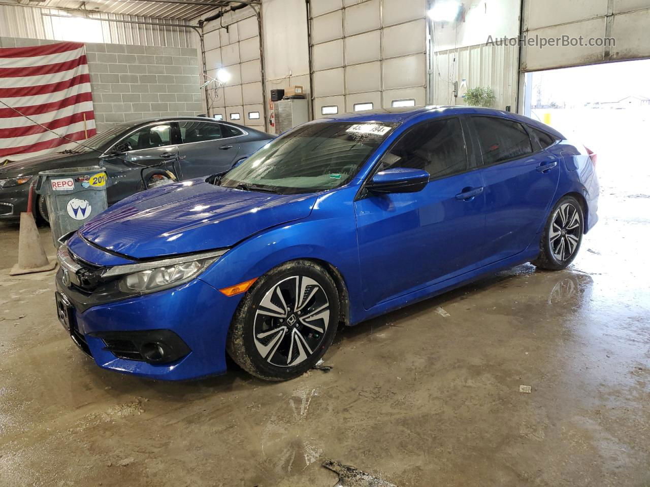 2017 Honda Civic Ex Blue vin: 19XFC1F34HE032039