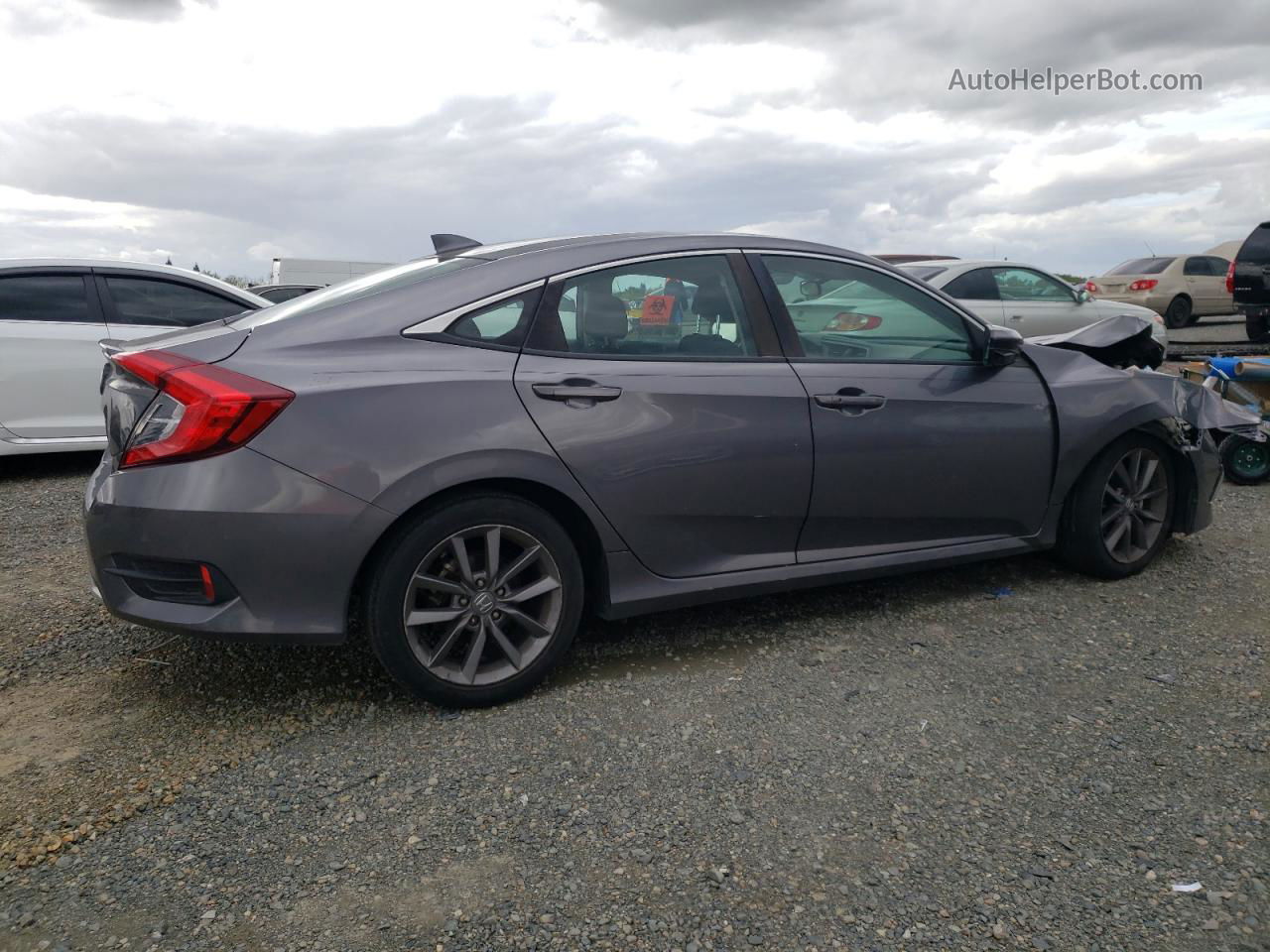 2019 Honda Civic Ex Gray vin: 19XFC1F34KE003647