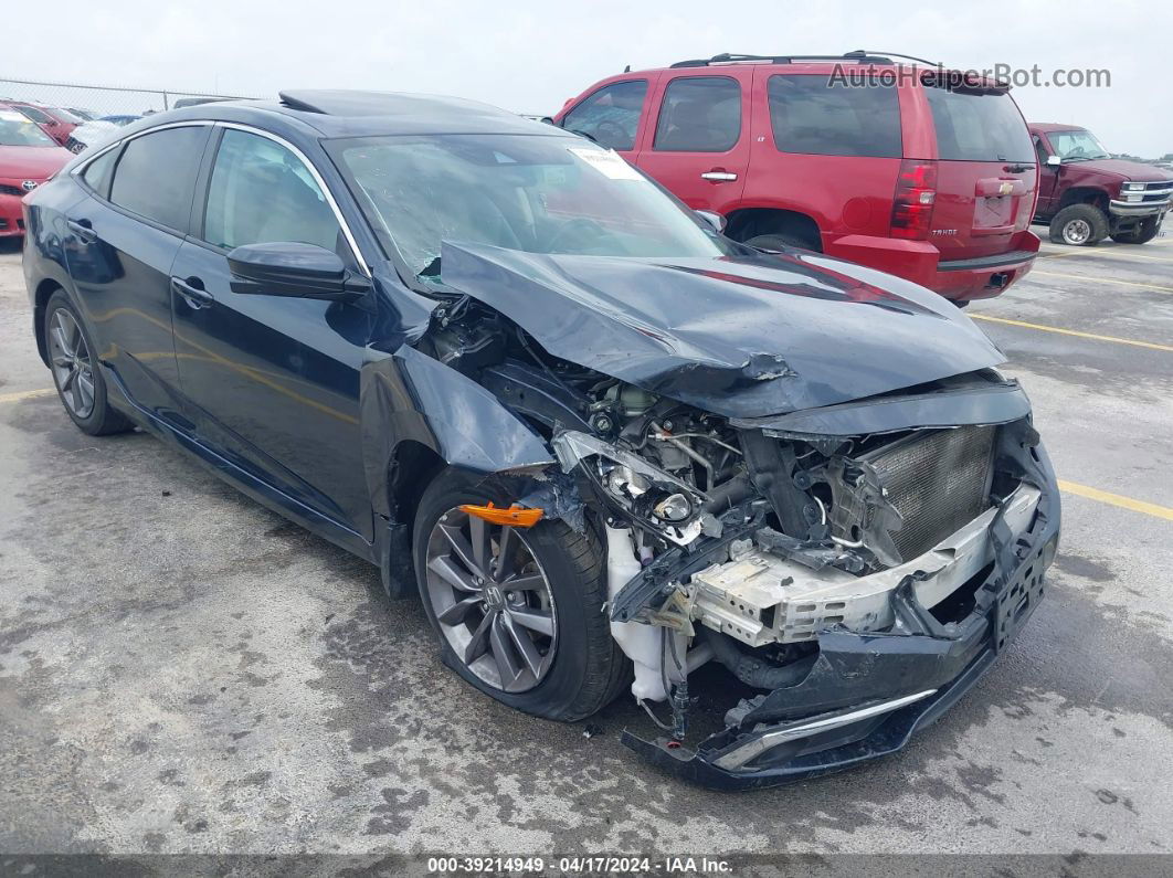 2019 Honda Civic Ex Dark Blue vin: 19XFC1F34KE012705