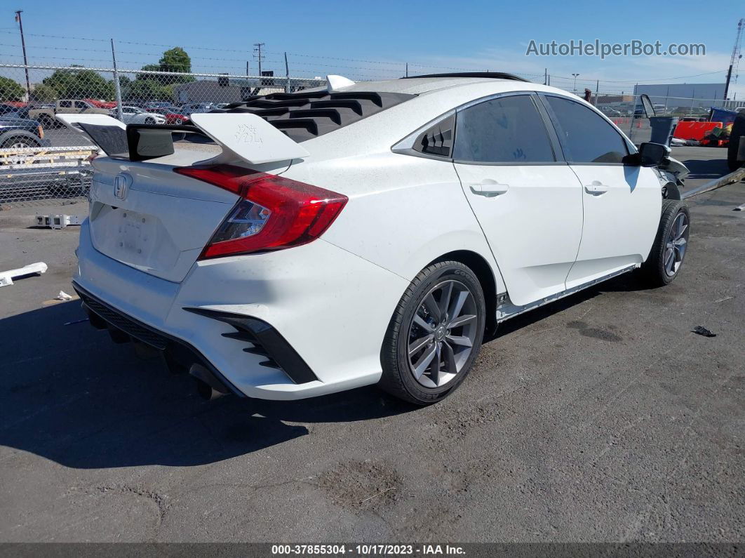 2020 Honda Civic Sedan Ex White vin: 19XFC1F34LE206698