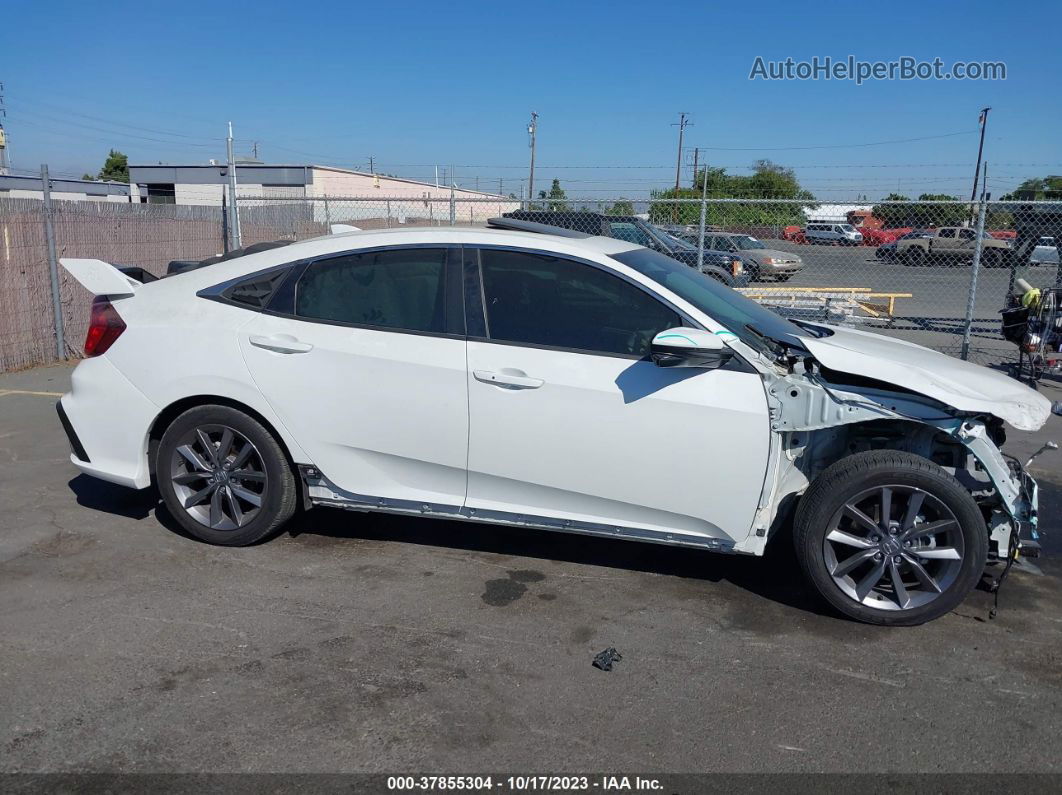 2020 Honda Civic Sedan Ex White vin: 19XFC1F34LE206698