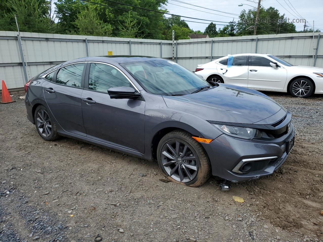 2020 Honda Civic Ex Gray vin: 19XFC1F34LE220679