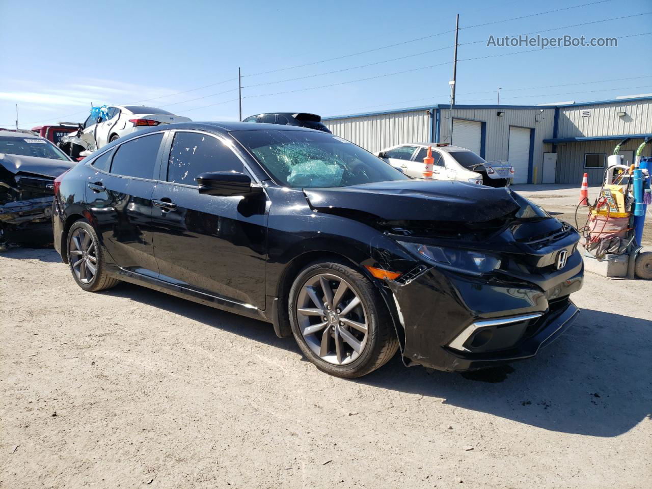 2019 Honda Civic Ex Black vin: 19XFC1F35KE005276