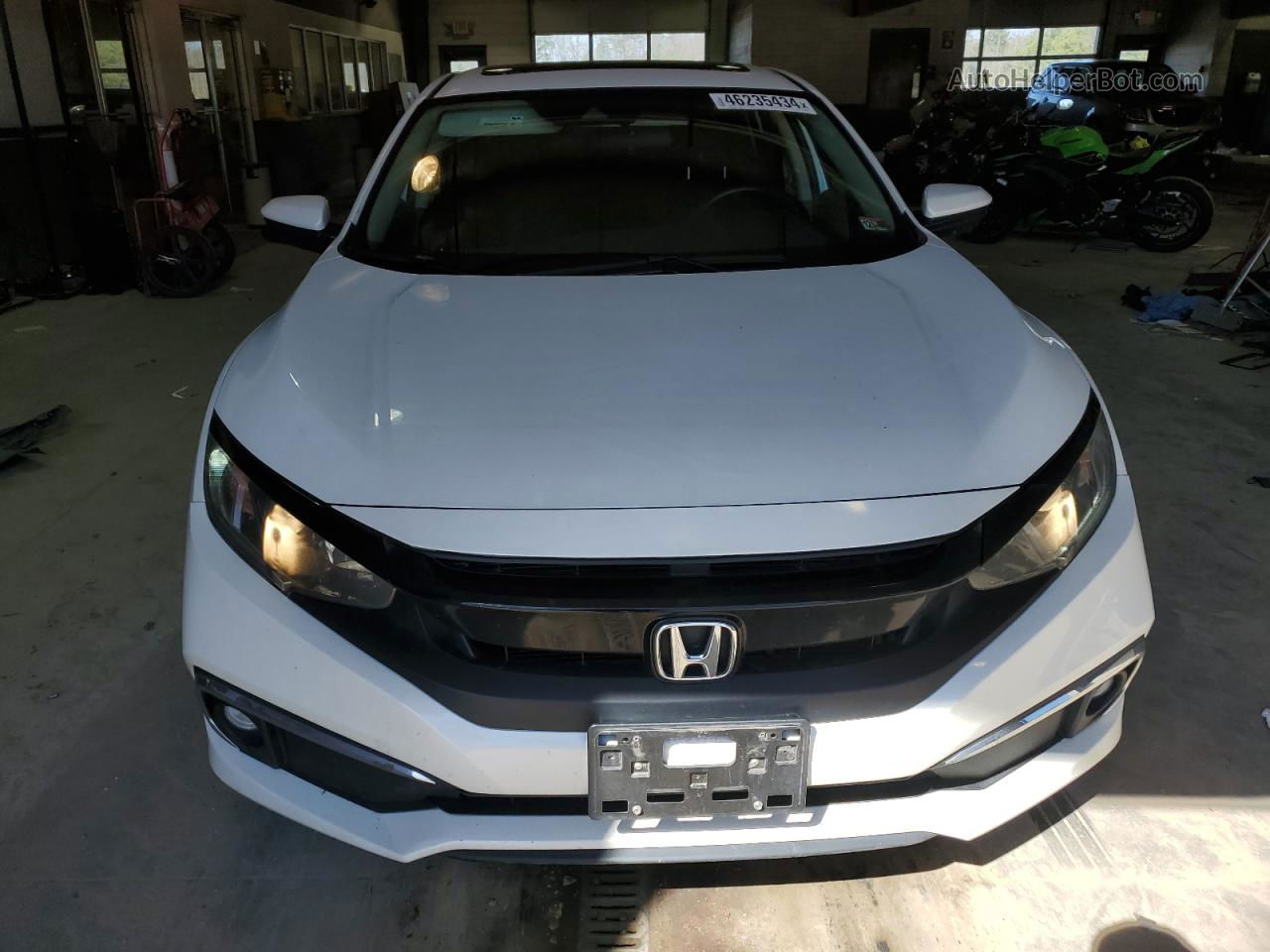 2019 Honda Civic Ex White vin: 19XFC1F35KE005679