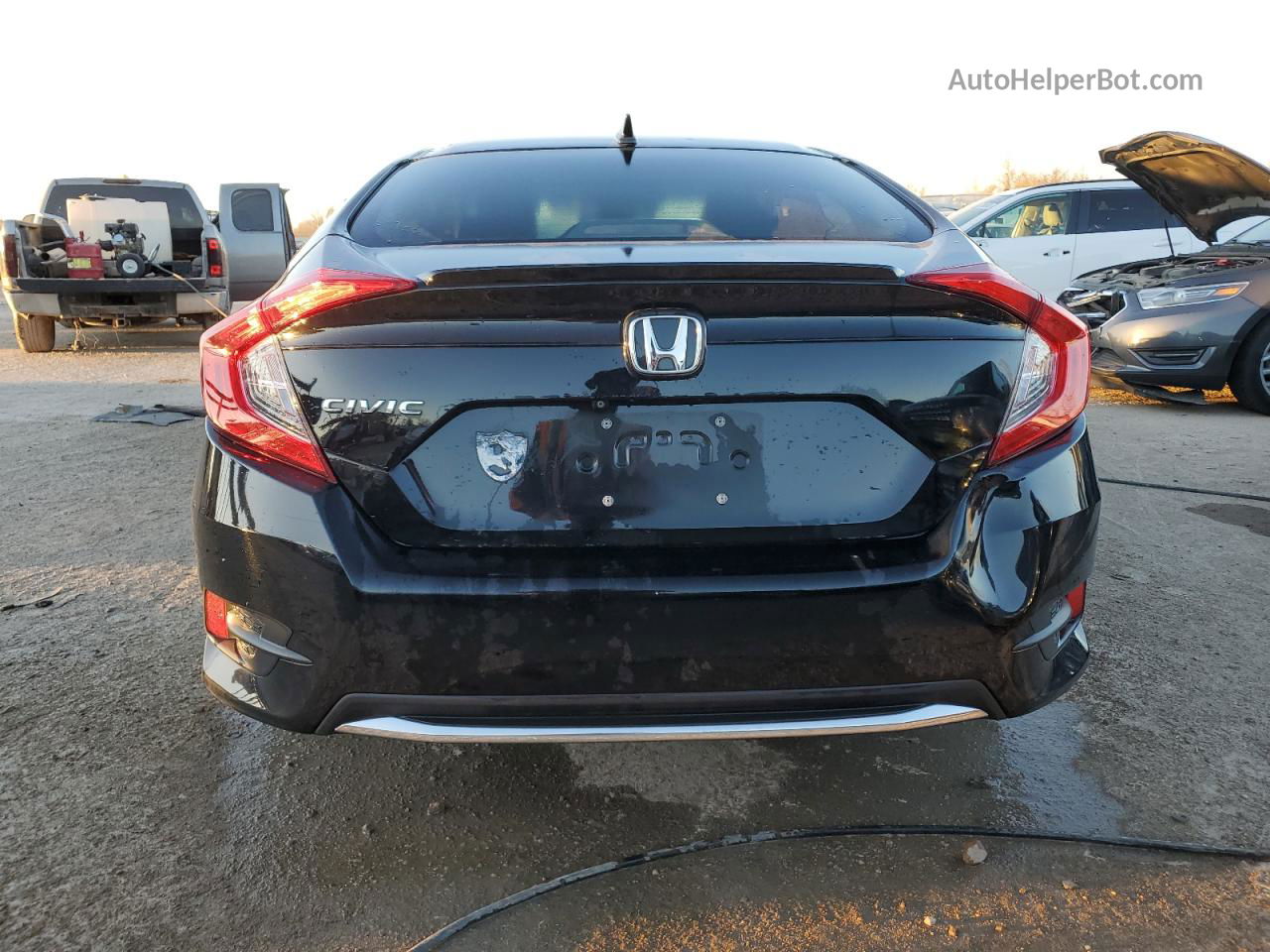 2019 Honda Civic Ex Черный vin: 19XFC1F35KE010641