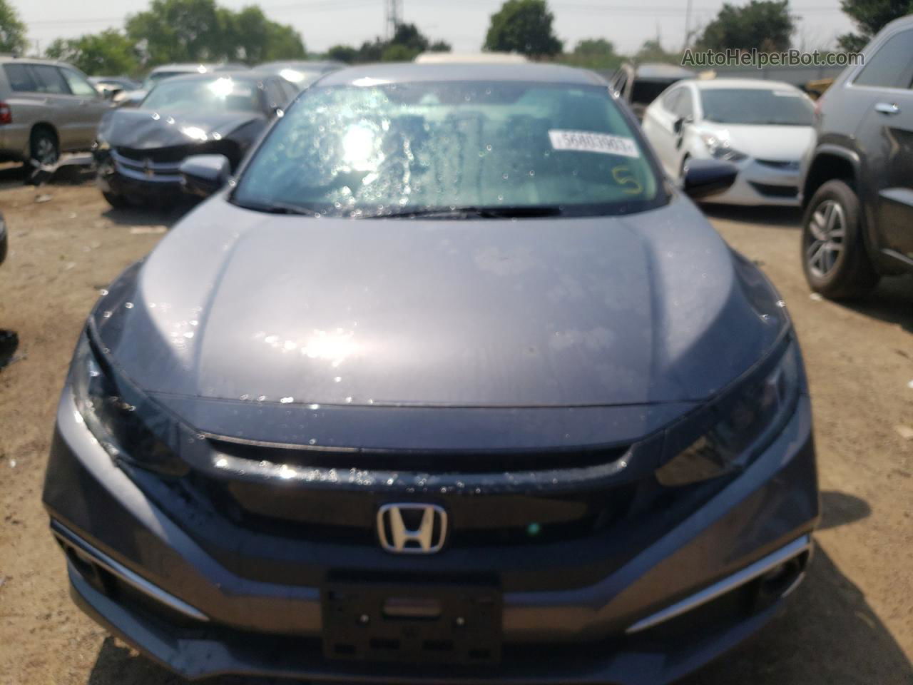 2019 Honda Civic Ex Gray vin: 19XFC1F35KE018173