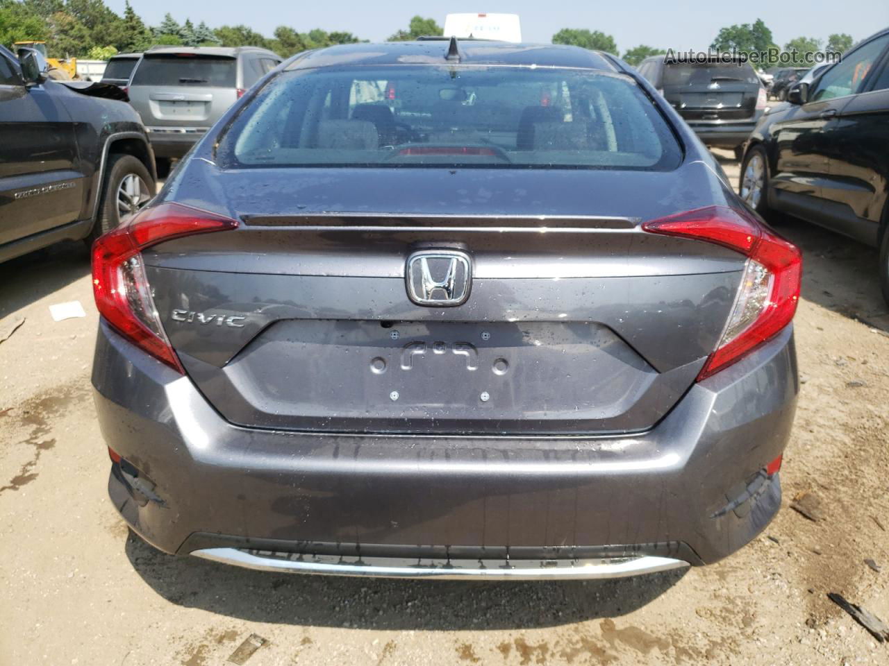 2019 Honda Civic Ex Gray vin: 19XFC1F35KE018173