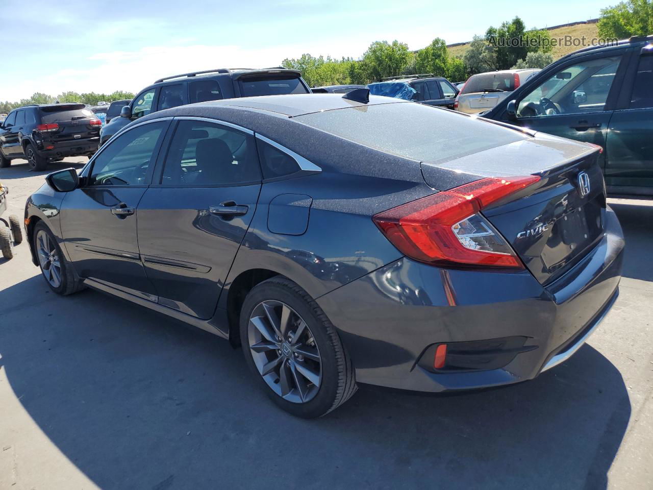 2019 Honda Civic Ex Blue vin: 19XFC1F35KE019758