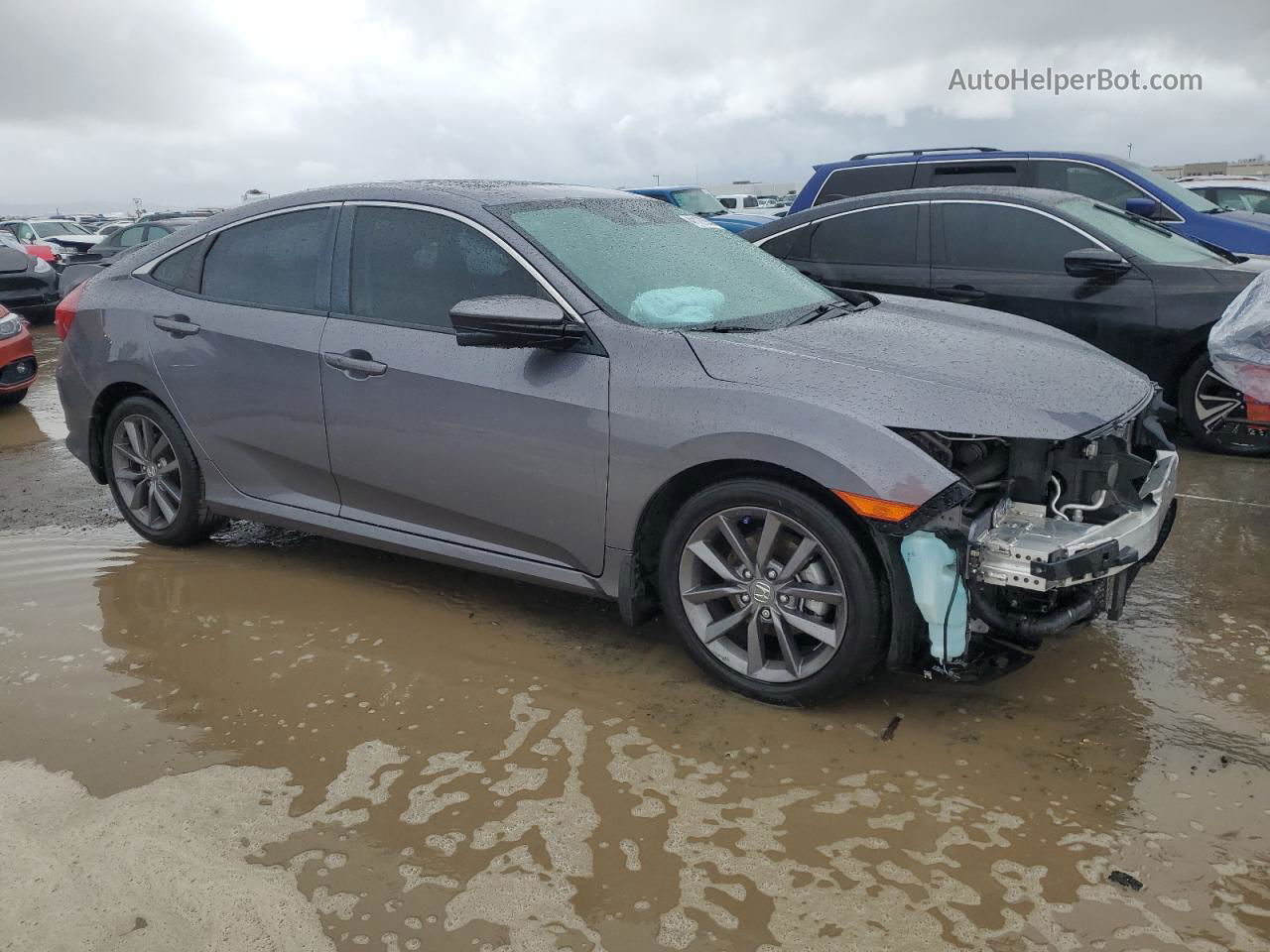 2020 Honda Civic Ex Gray vin: 19XFC1F35LE210002