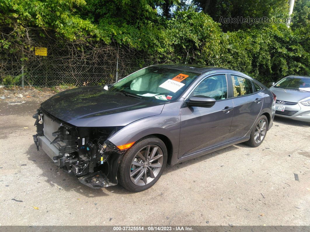 2020 Honda Civic Sedan Ex Gray vin: 19XFC1F35LE221565