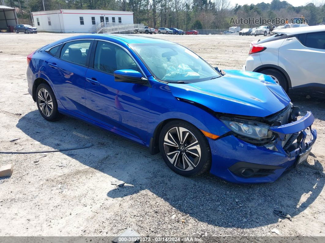 2016 Honda Civic Ex-t Синий vin: 19XFC1F36GE025589