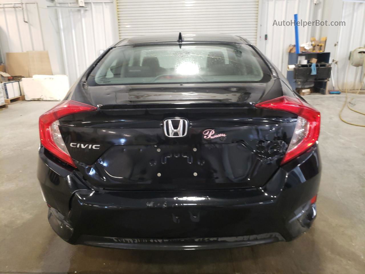 2017 Honda Civic Ex Черный vin: 19XFC1F36HE015775