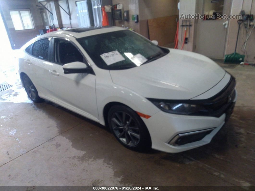 2019 Honda Civic Ex White vin: 19XFC1F36KE001219