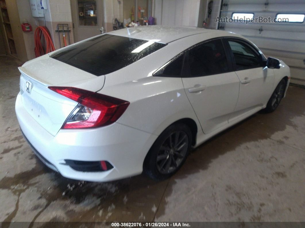 2019 Honda Civic Ex White vin: 19XFC1F36KE001219