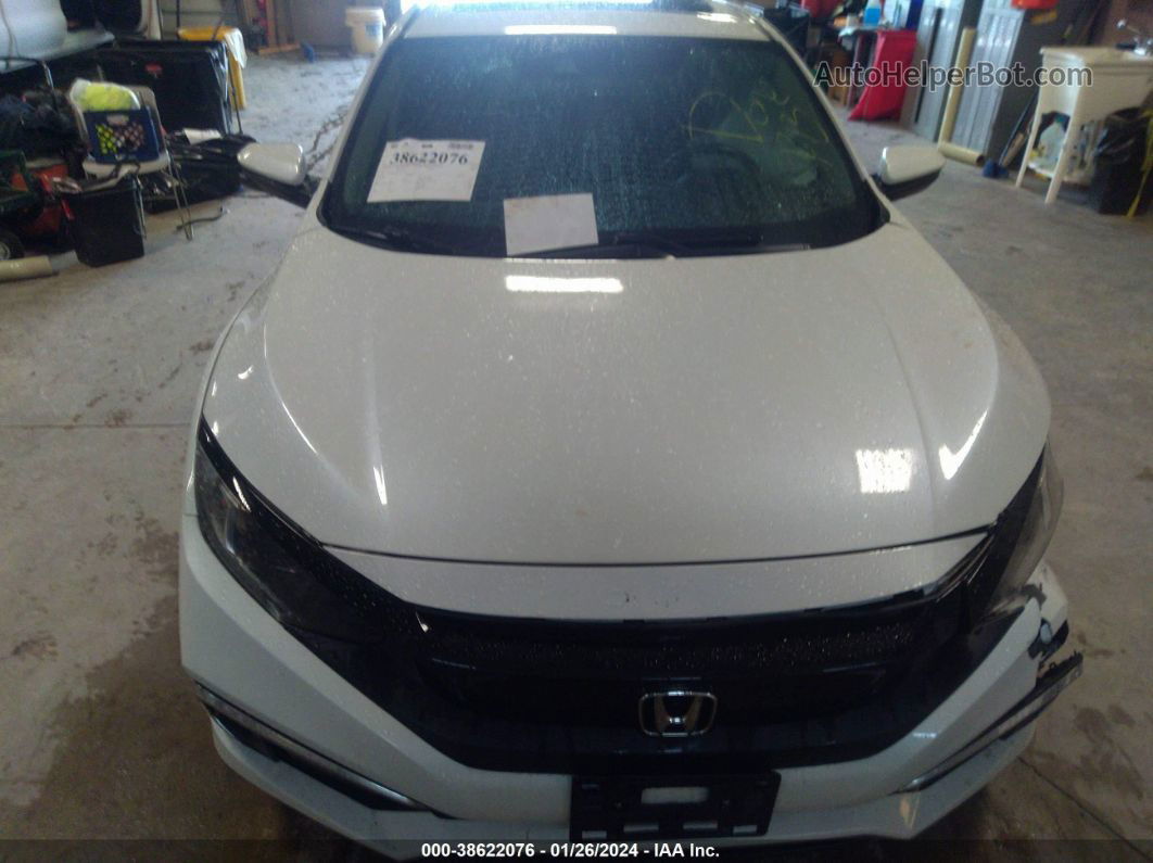 2019 Honda Civic Ex White vin: 19XFC1F36KE001219