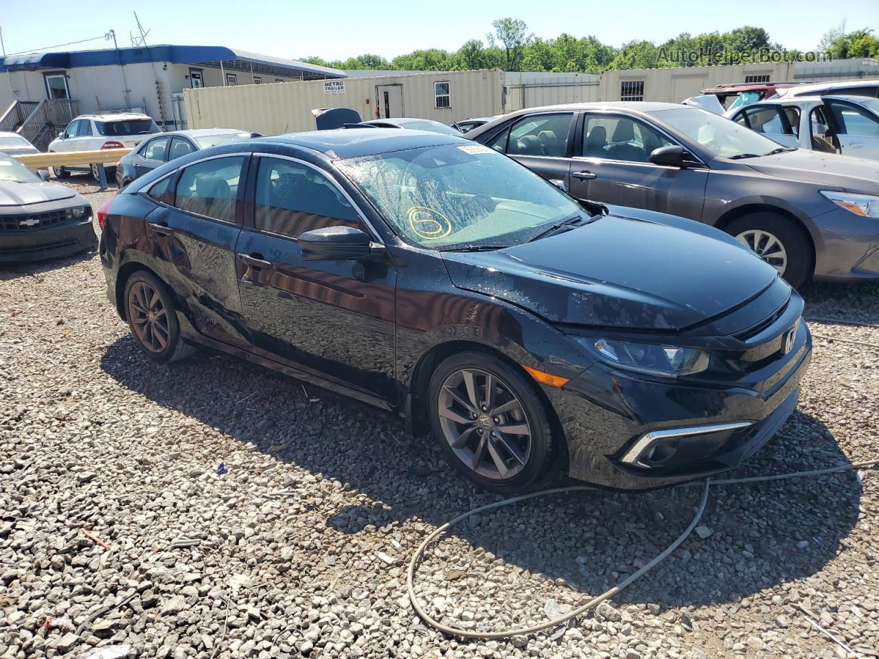 2019 Honda Civic Ex Black vin: 19XFC1F36KE006453