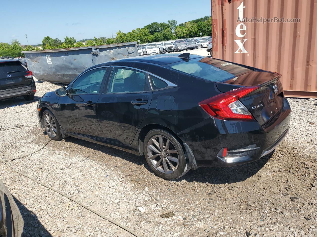 2019 Honda Civic Ex Black vin: 19XFC1F36KE006453