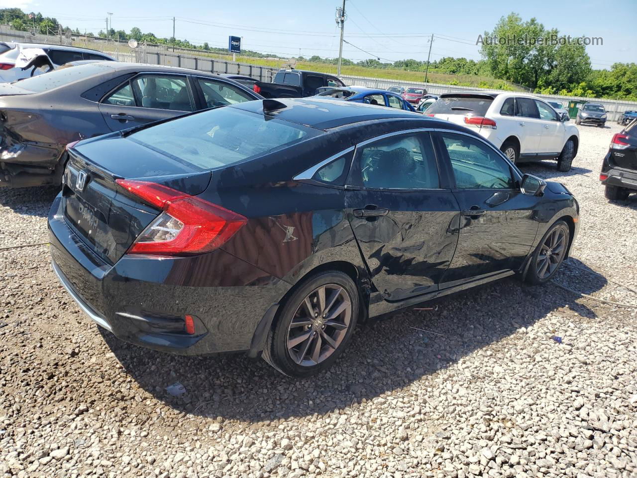 2019 Honda Civic Ex Black vin: 19XFC1F36KE006453