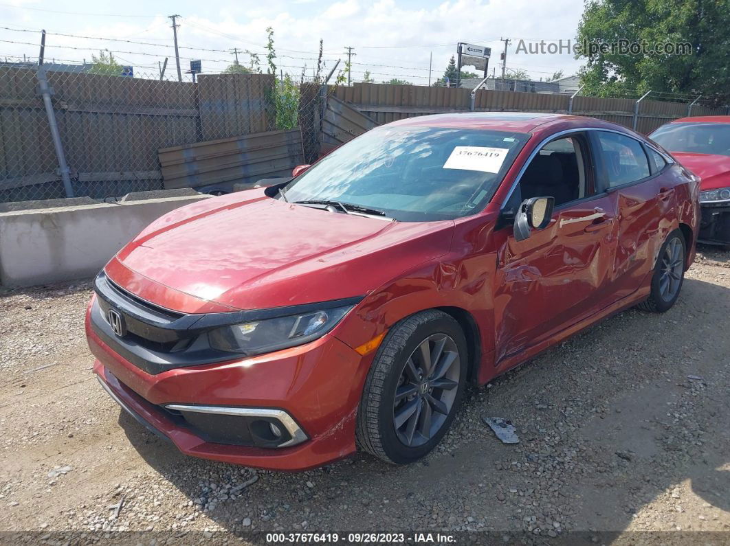 2019 Honda Civic Ex Orange vin: 19XFC1F36KE010129