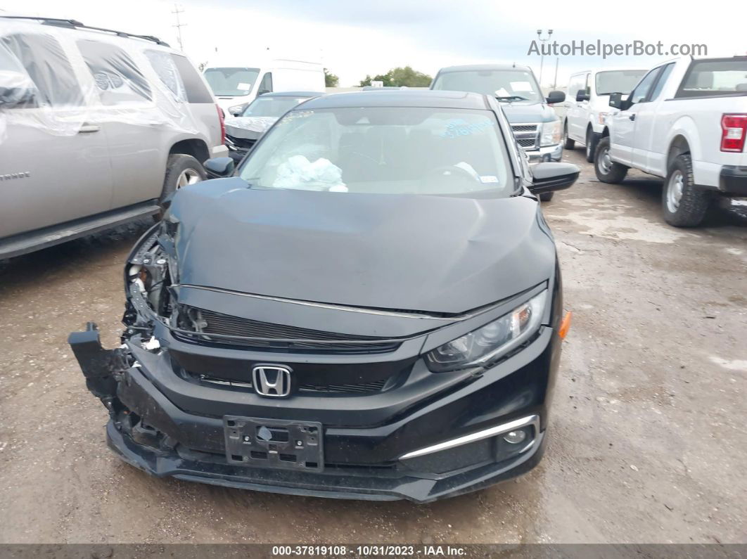 2020 Honda Civic Sedan Ex Черный vin: 19XFC1F36LE006101