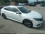 2020 Honda Civic Ex  White vin: 19XFC1F36LE008575