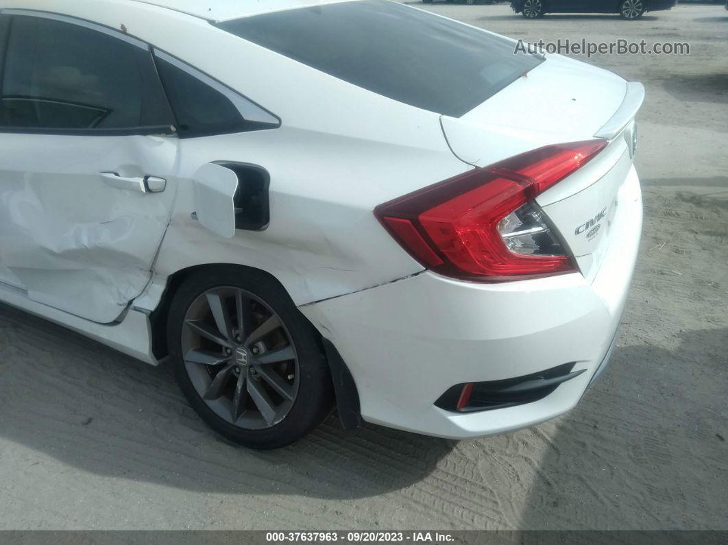 2020 Honda Civic Ex  White vin: 19XFC1F36LE008575