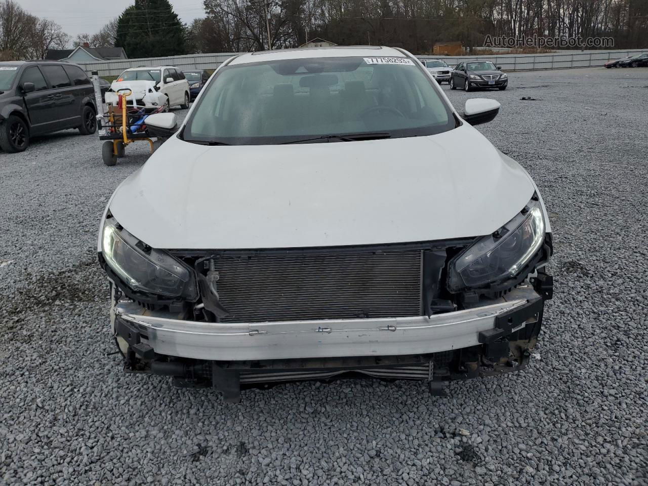 2020 Honda Civic Ex White vin: 19XFC1F36LE018782