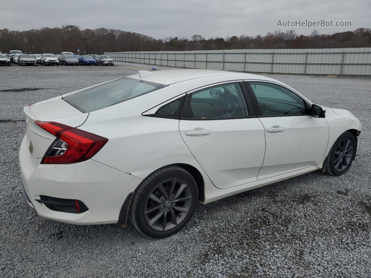 2020 Honda Civic Ex White vin: 19XFC1F36LE018782