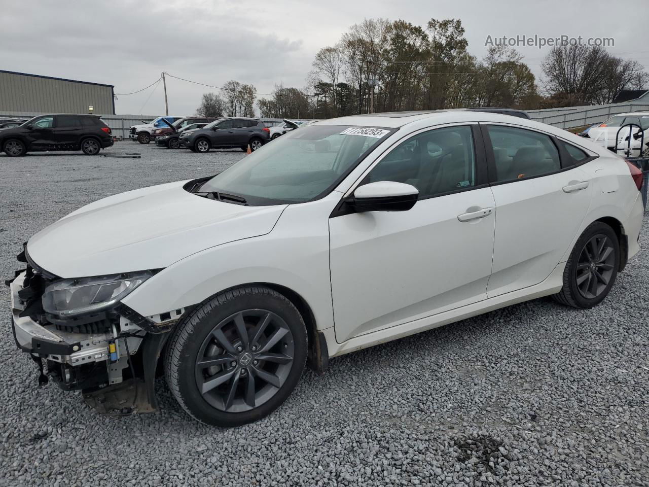 2020 Honda Civic Ex White vin: 19XFC1F36LE018782