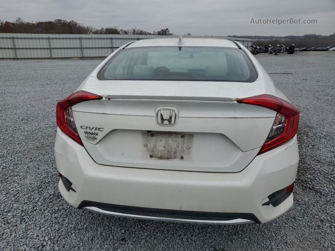 2020 Honda Civic Ex White vin: 19XFC1F36LE018782