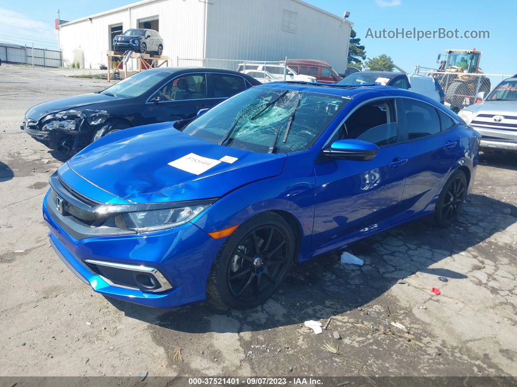 2020 Honda Civic Ex  Blue vin: 19XFC1F36LE021634