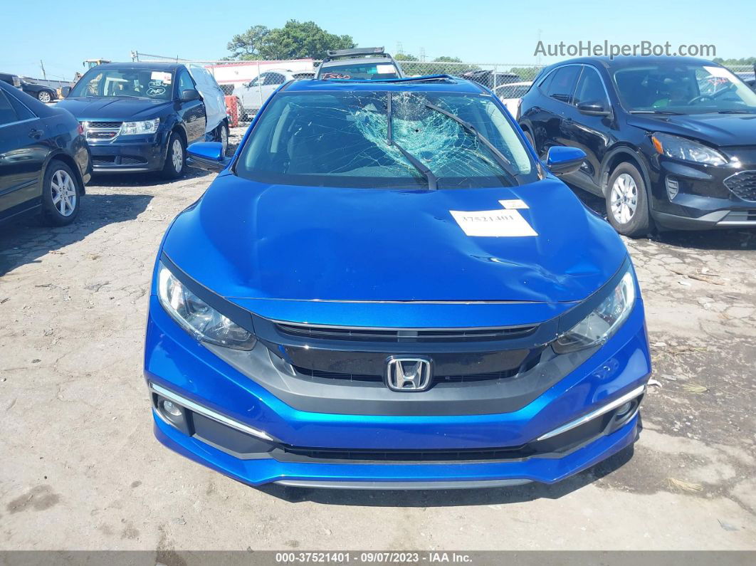 2020 Honda Civic Ex  Blue vin: 19XFC1F36LE021634