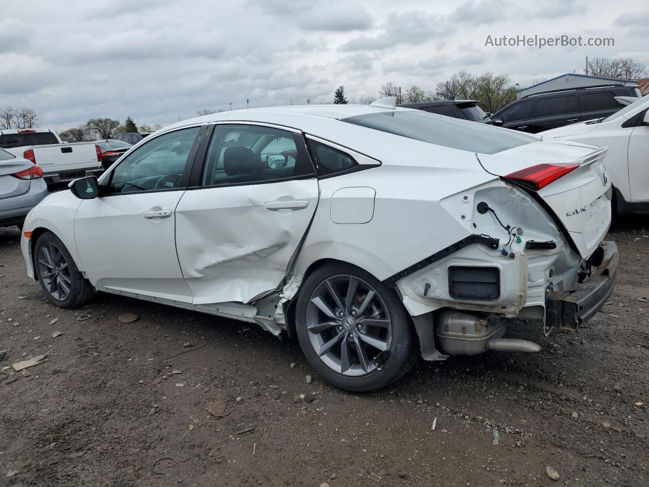 2021 Honda Civic Ex White vin: 19XFC1F36ME011980