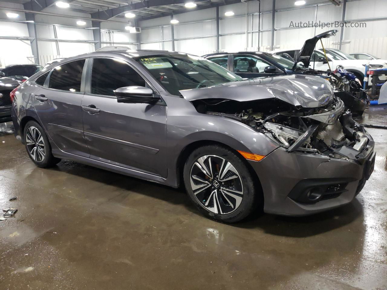 2016 Honda Civic Ex Серебряный vin: 19XFC1F37GE013824