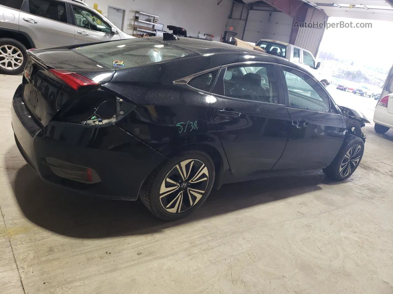 2016 Honda Civic Ex Черный vin: 19XFC1F37GE045284