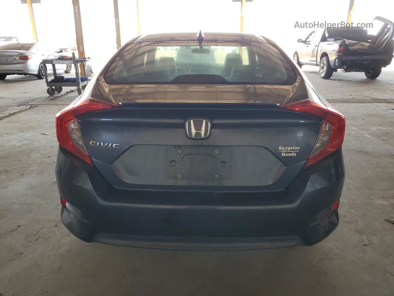 2017 Honda Civic Ex Blue vin: 19XFC1F37HE008642