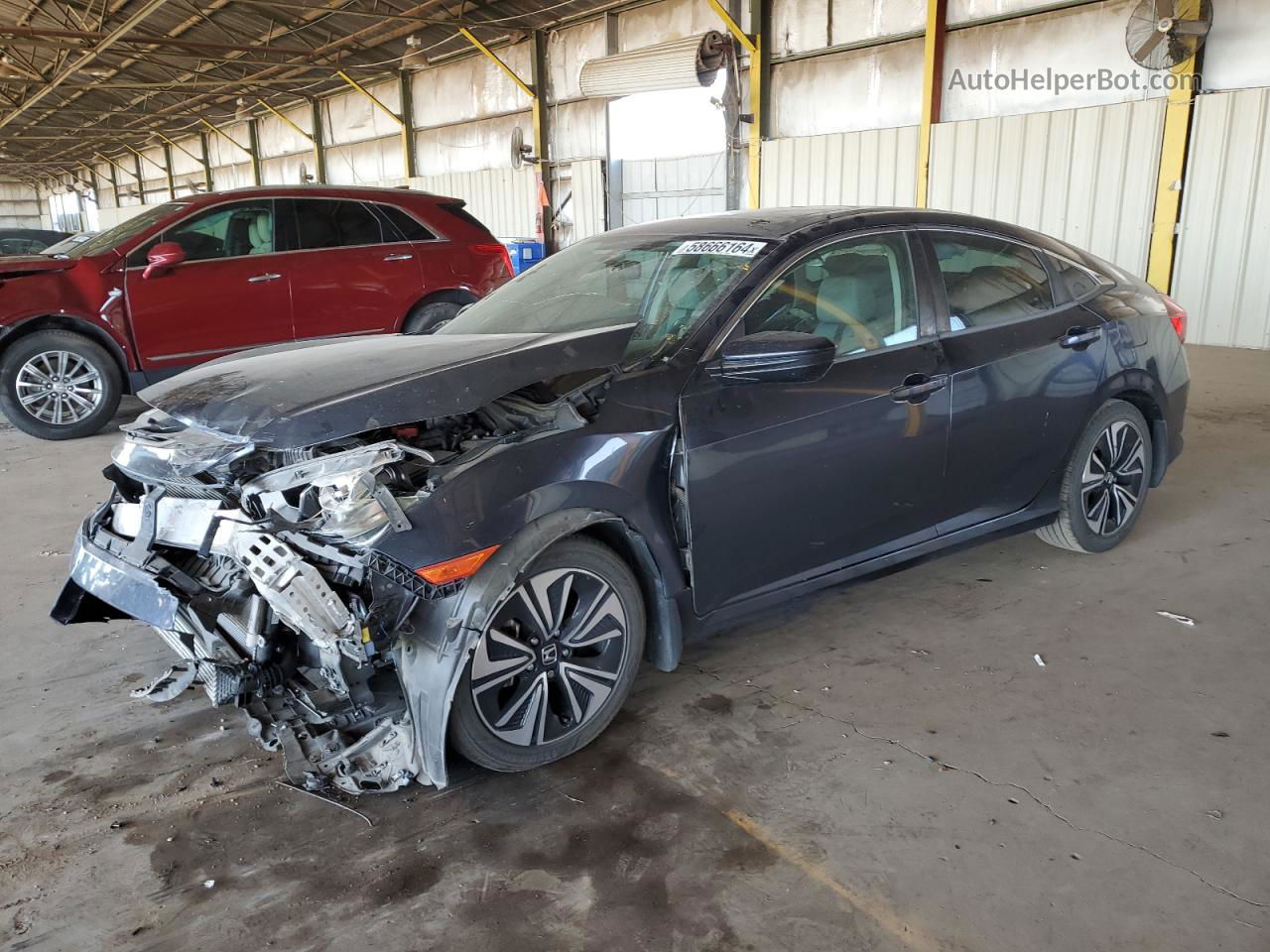 2017 Honda Civic Ex Blue vin: 19XFC1F37HE008642