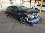 2017 Honda Civic Ex Синий vin: 19XFC1F37HE008642