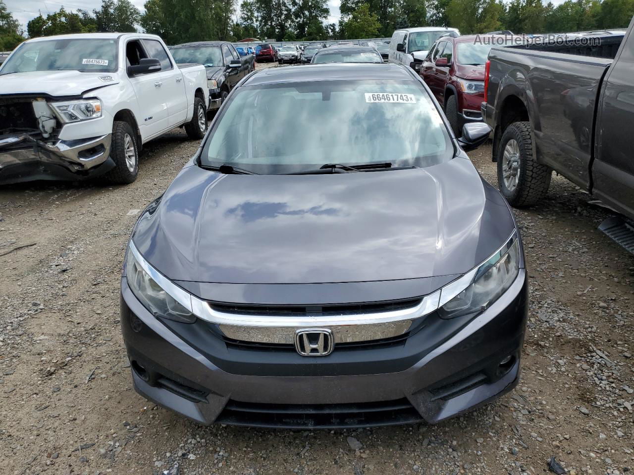 2017 Honda Civic Ex Gray vin: 19XFC1F37HE019043