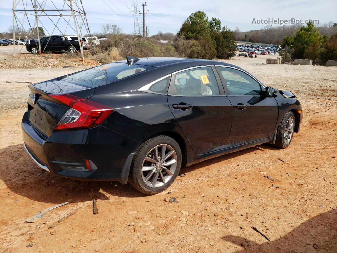 2019 Honda Civic Ex Black vin: 19XFC1F37KE008003