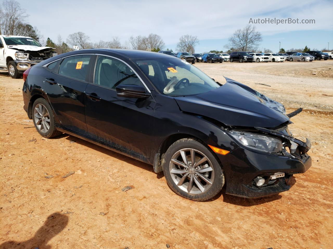 2019 Honda Civic Ex Black vin: 19XFC1F37KE008003