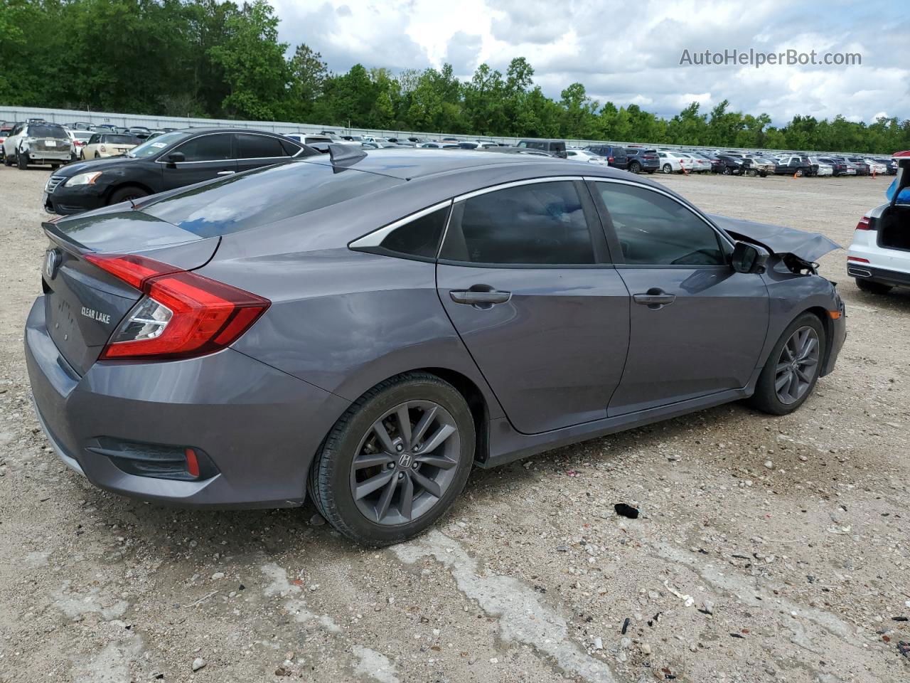 2020 Honda Civic Ex Серый vin: 19XFC1F37LE005636